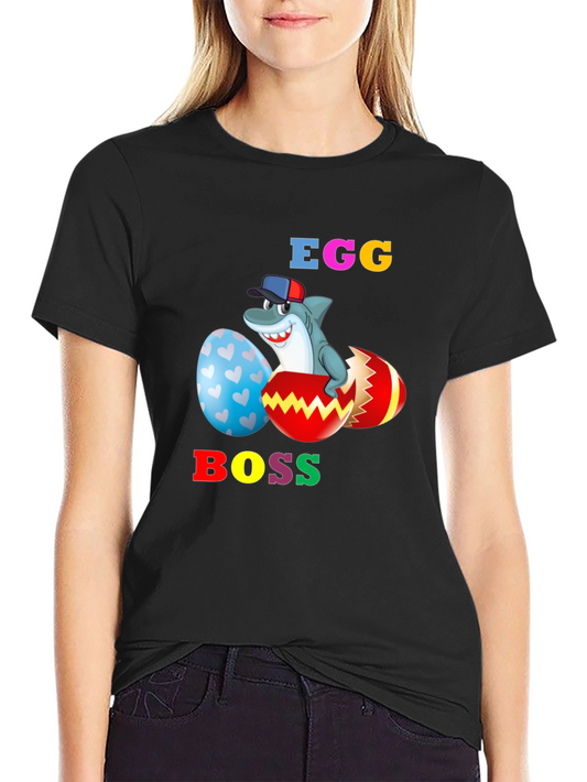 Egg Boss Shark Easter T-Shirt