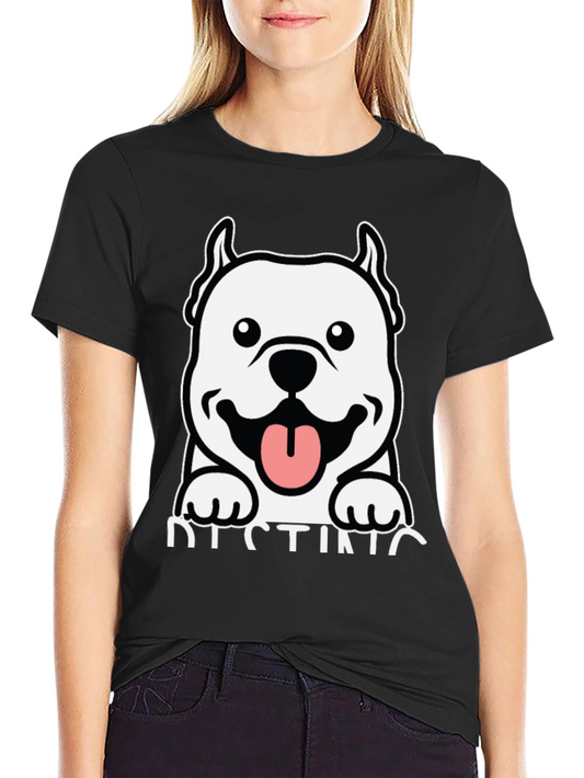 Cool Dog Graphic Black T-Shirt