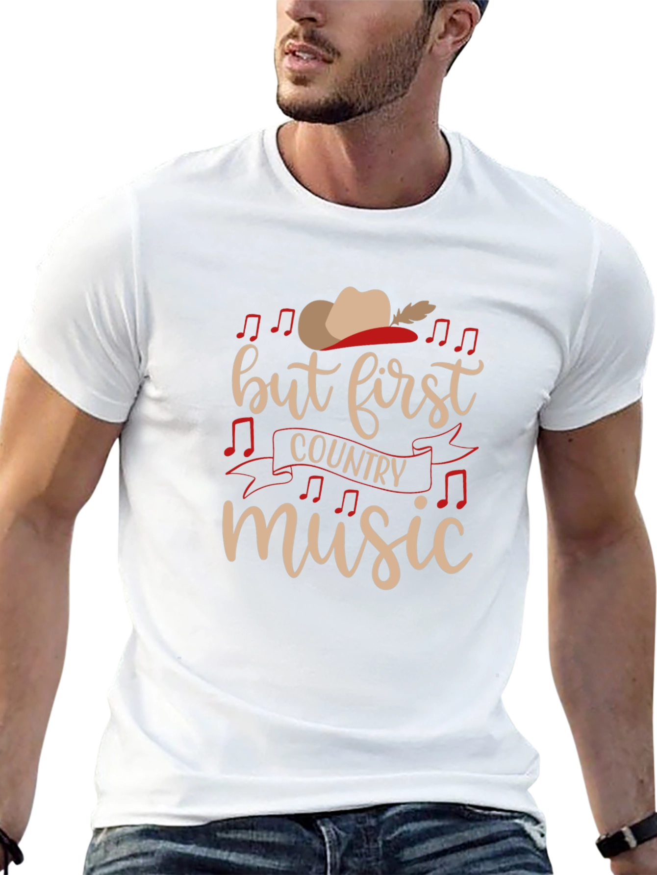 Country Music T-Shirt - But First Country Music
