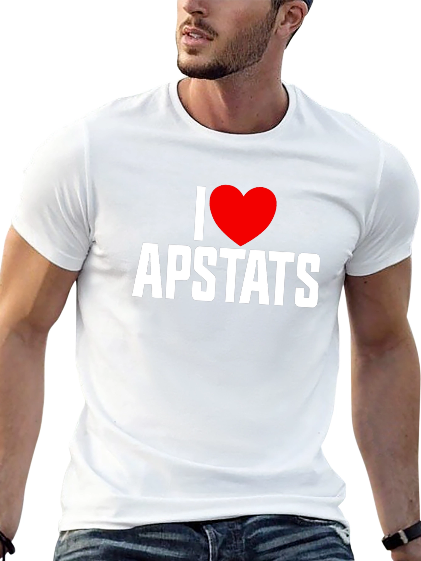 I Love AP Stats T-Shirt - Black Tee