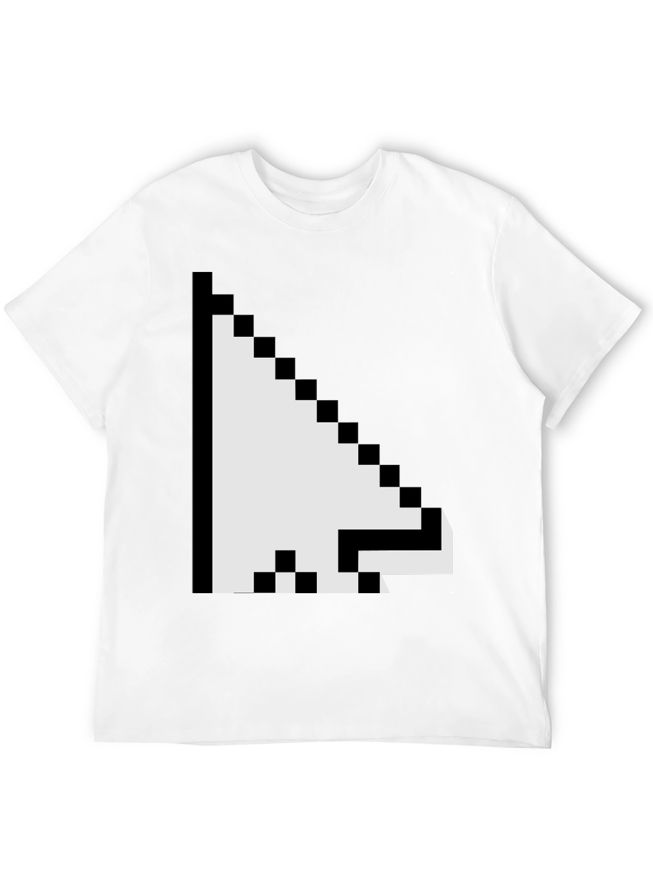 Pixel Arrow Graphic Tee - Black Casual Shirt