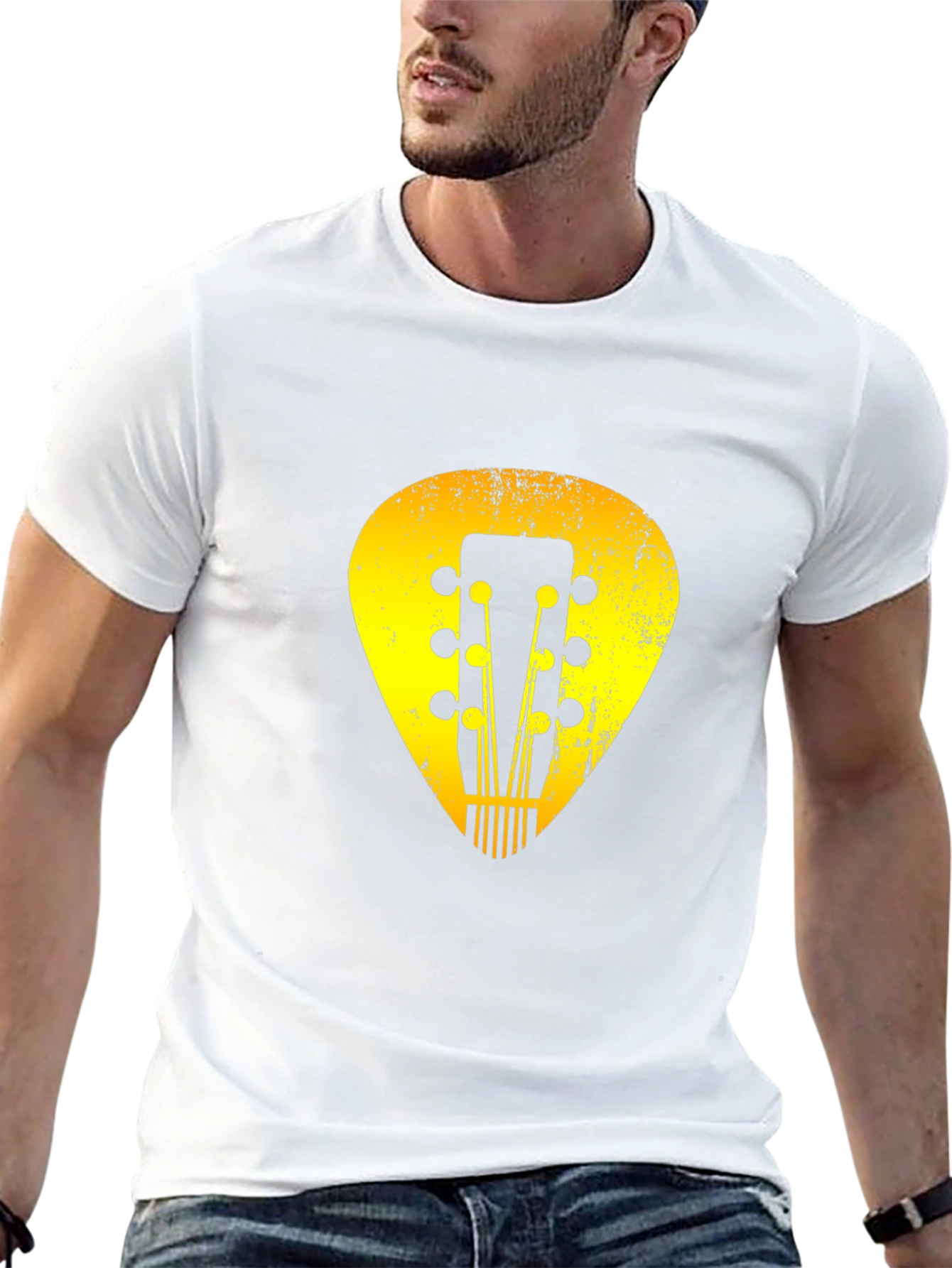 Guitar Pick Headstock Graphic Tee