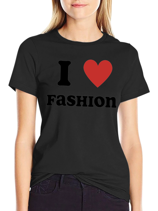 I Heart Fashion Black Tee Shirt
