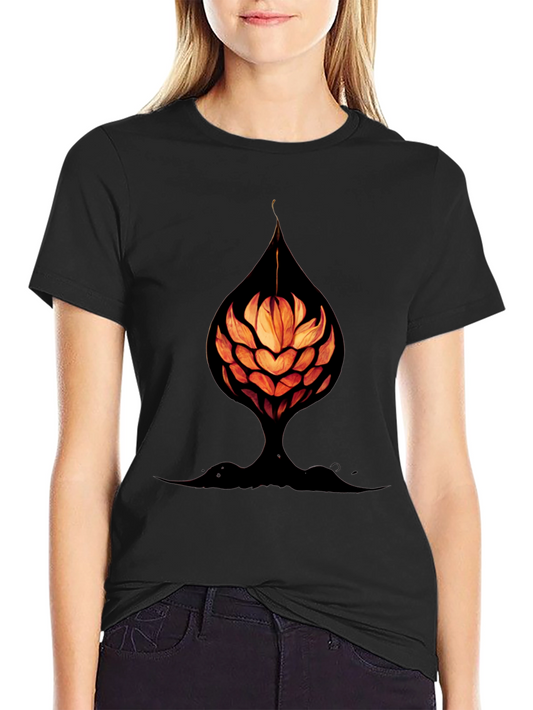 Abstract Flower Tee - Unique Graphic Print Shirt