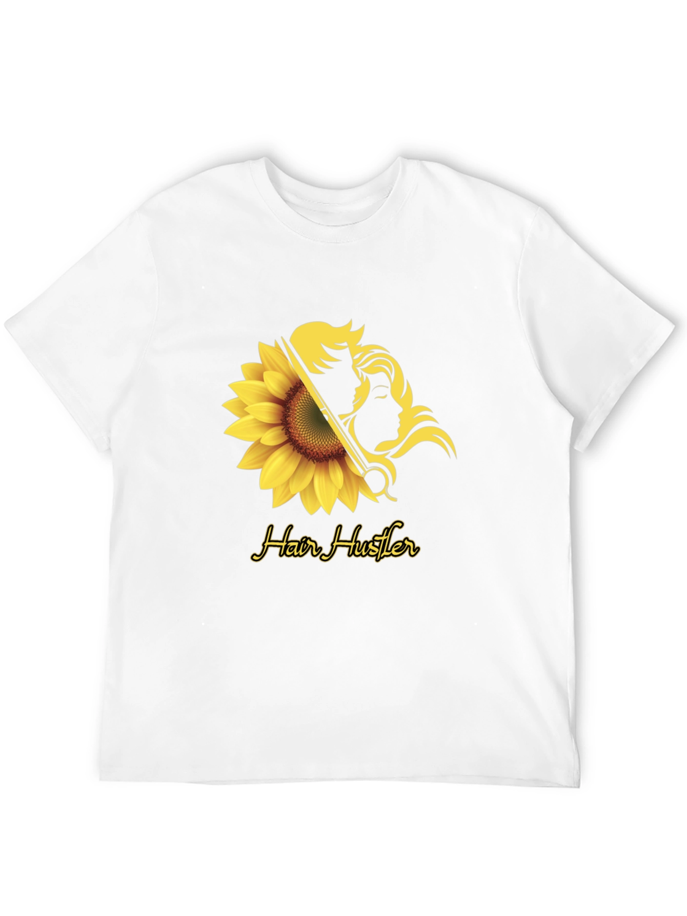 Hair Hustler T-Shirt - Sunflower Design