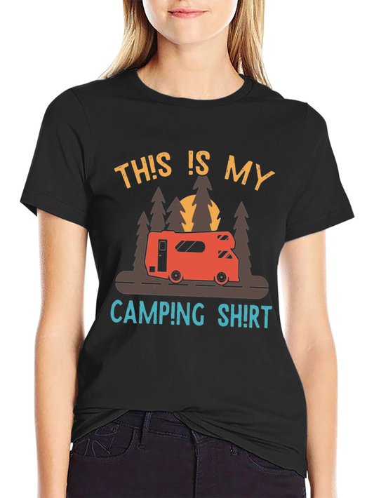 Camping Shirt - RV Camper This is My Camping Shirt - Fun Camping Tee