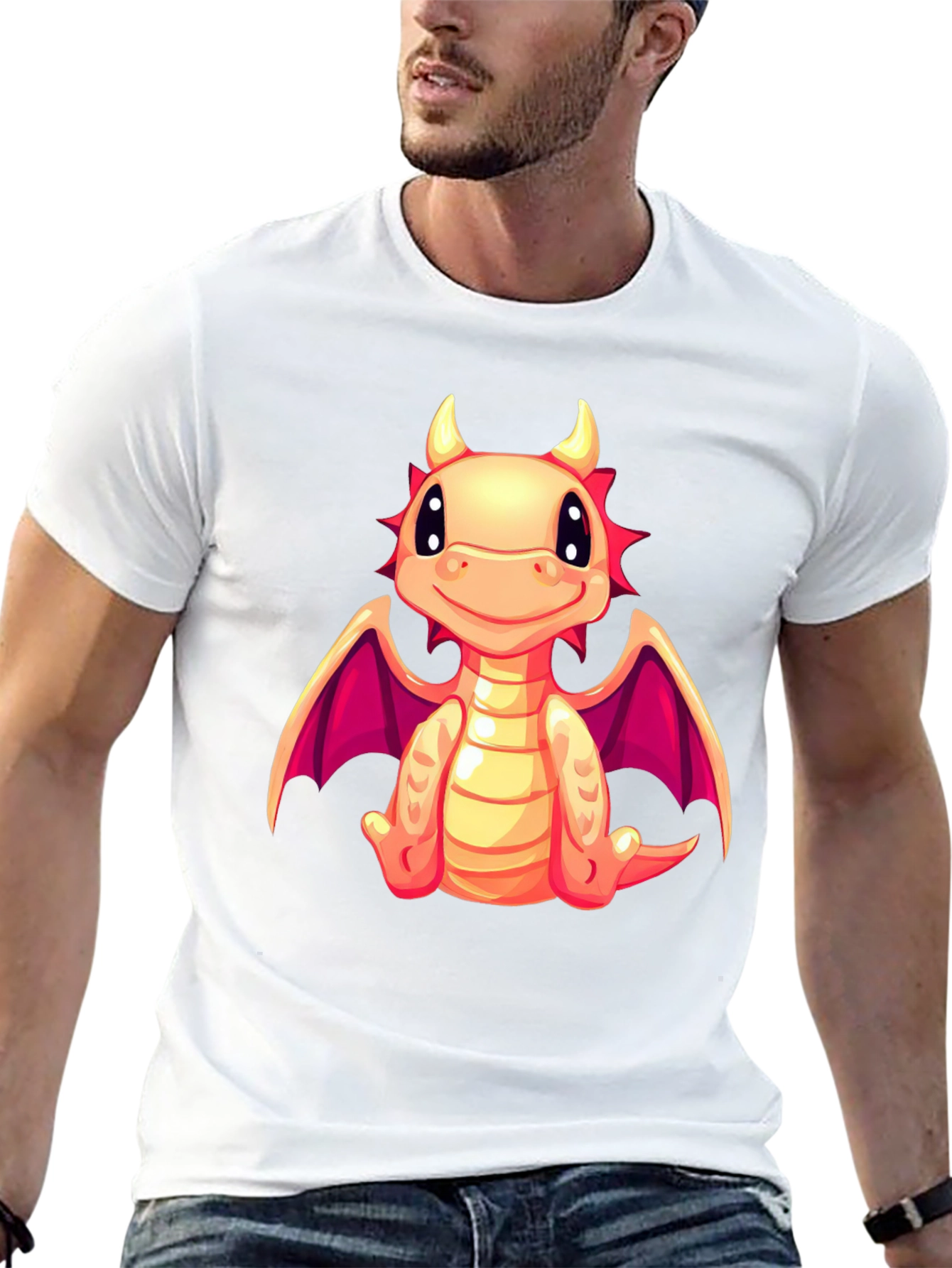 Cute Dragon Graphic T-Shirt - Whimsical Style