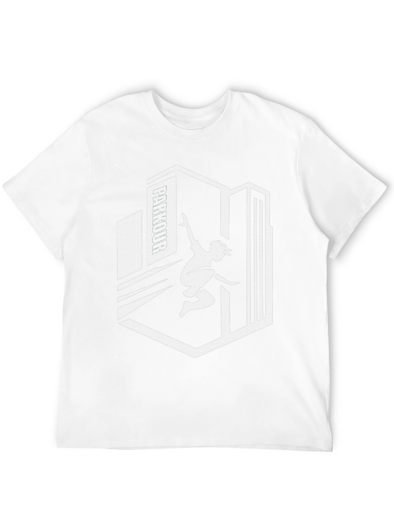 Parkour Silhouette Graphic Tee - Urban Style