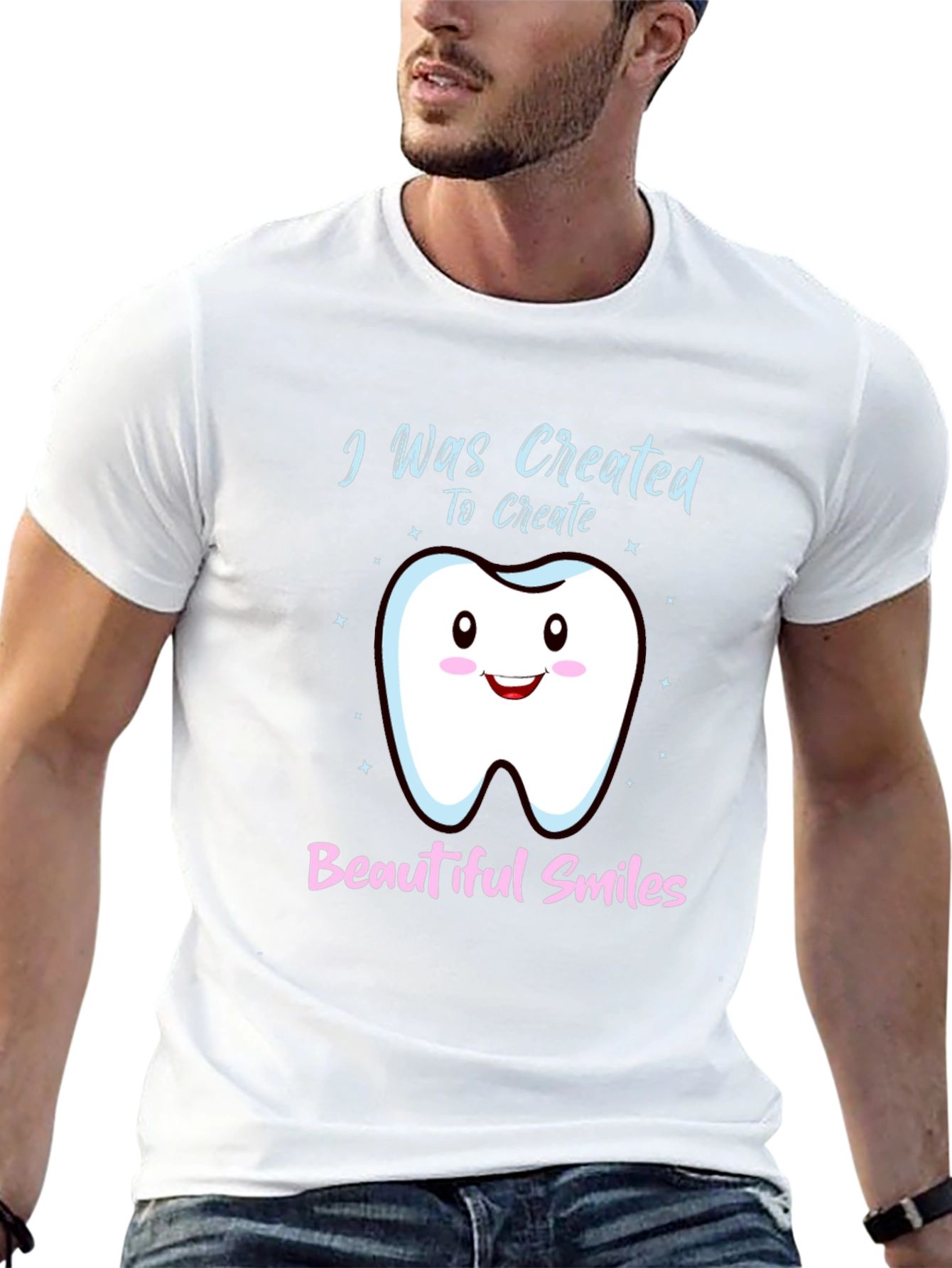 Dentist T-Shirt: I Was Created To Create Beautiful Smiles