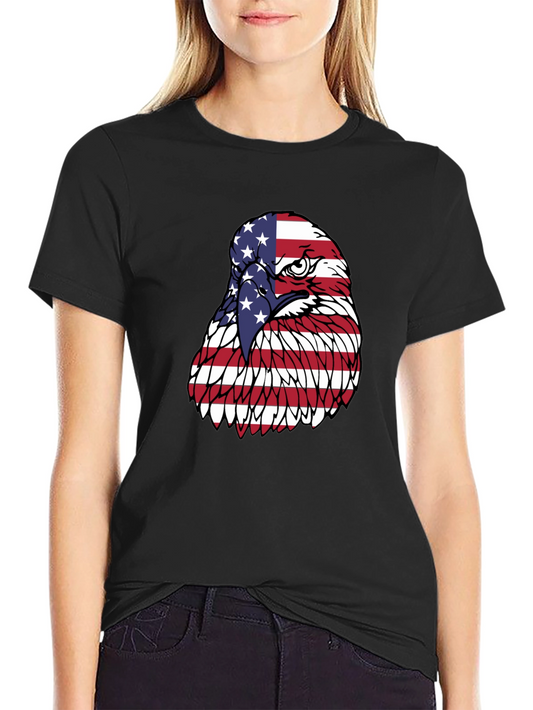 American Flag Eagle Graphic Tee - Patriot T-Shirt