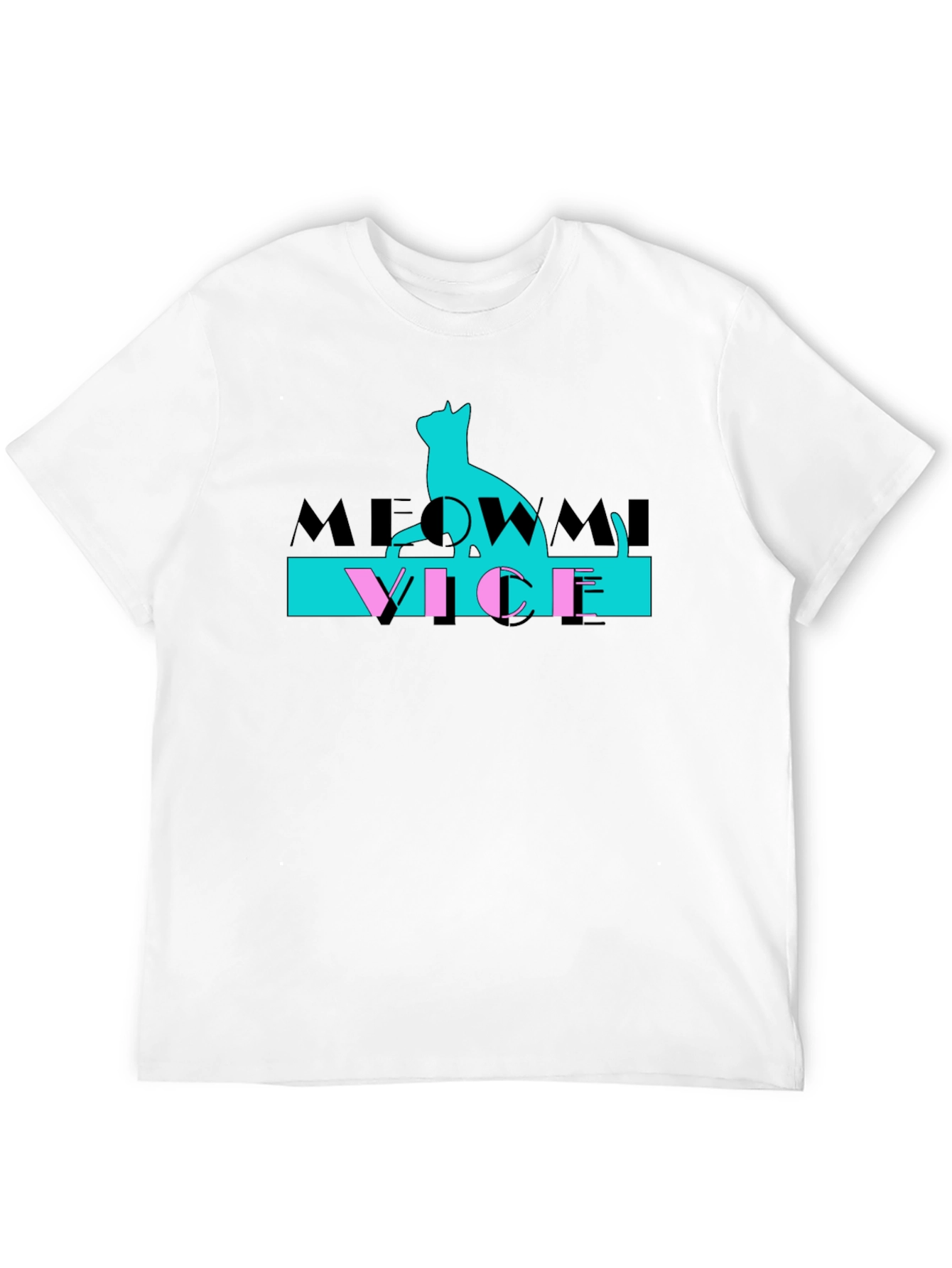 Meowmi Vice Graphic T-Shirt Cat Lover Tee