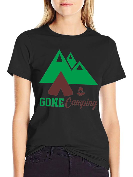 Gone Camping Graphic Tee - Outdoor Adventure T-Shirt