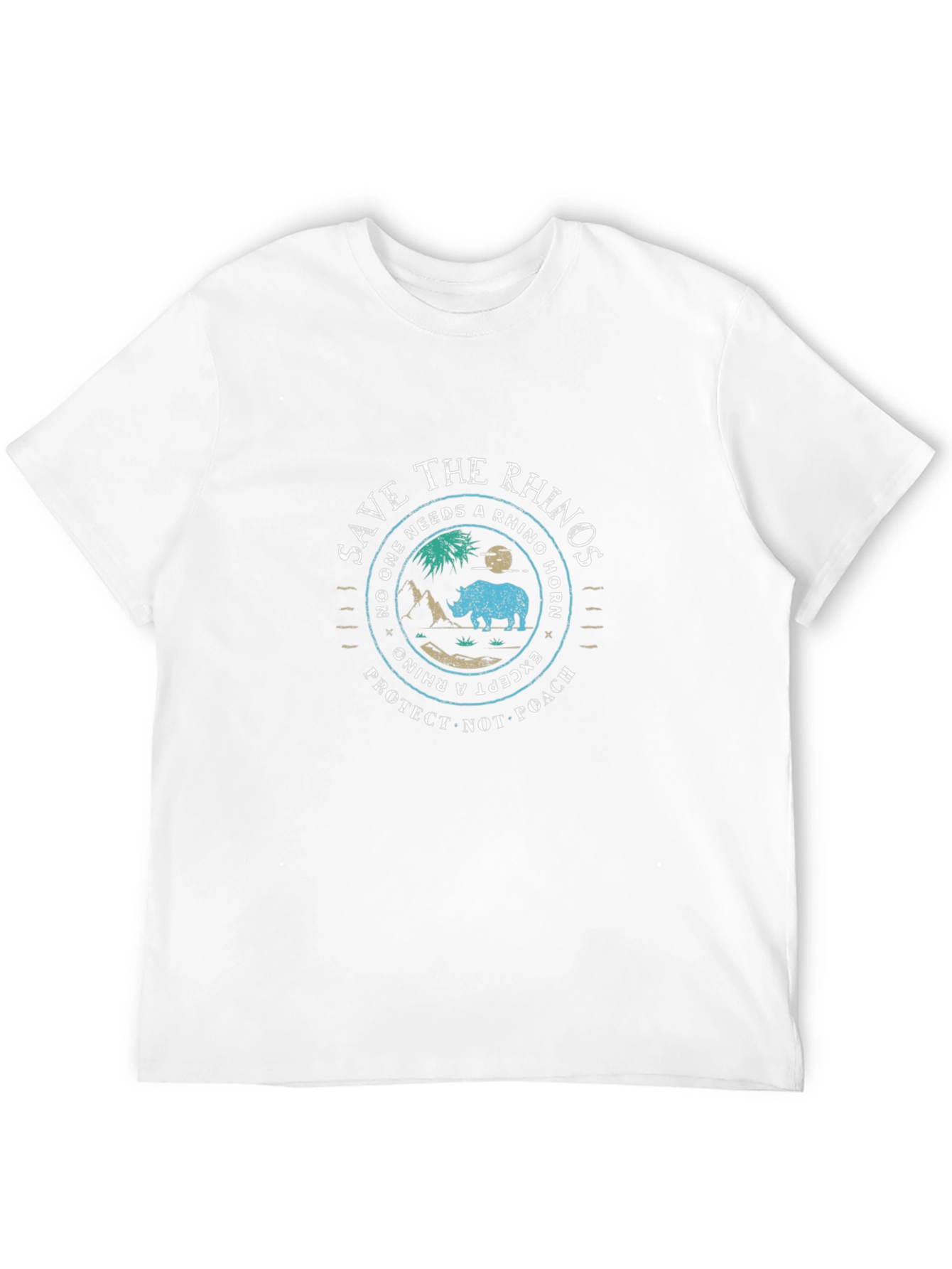 Save the Rhinos Graphic Tee - Protect Wildlife