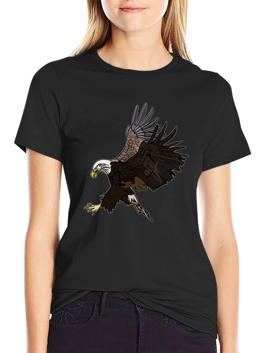 Bald Eagle Graphic Black T-Shirt