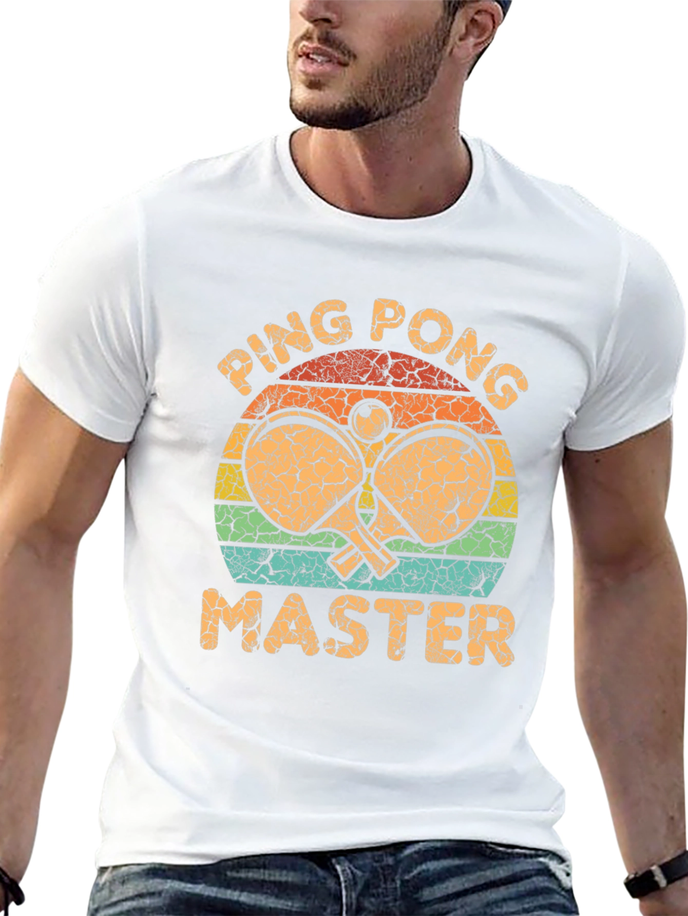 Ping Pong Master Graphic Tee - Retro Style