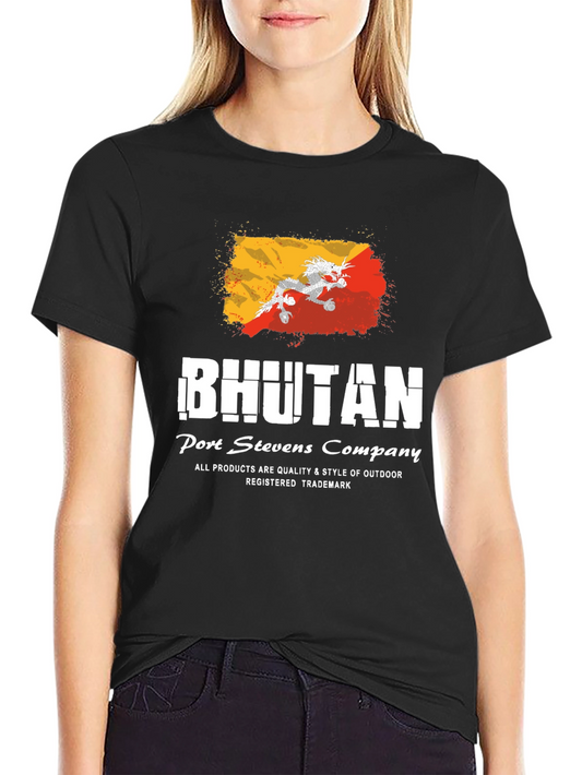 Bhutan Flag Graphic Tee - Port Stevens Company