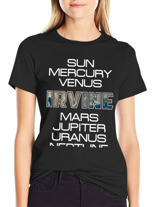 Planets of Irvine T-Shirt - Black Graphic Tee