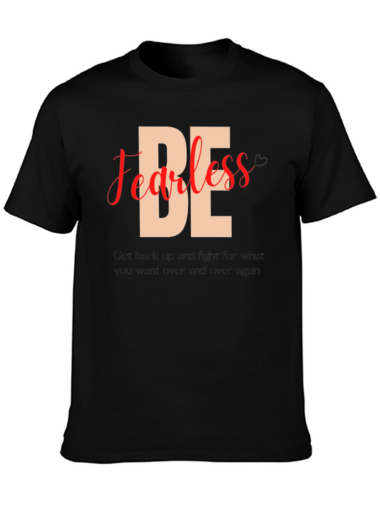 Be Fearless Black Graphic Tee