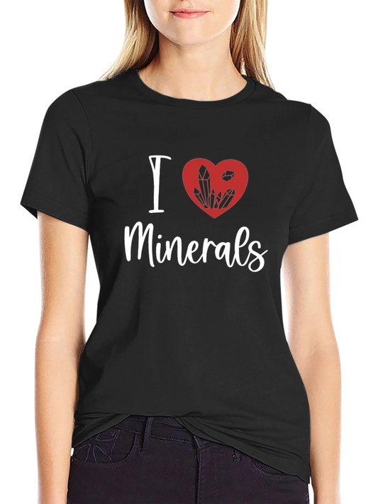 I Heart Minerals Black Graphic Tee