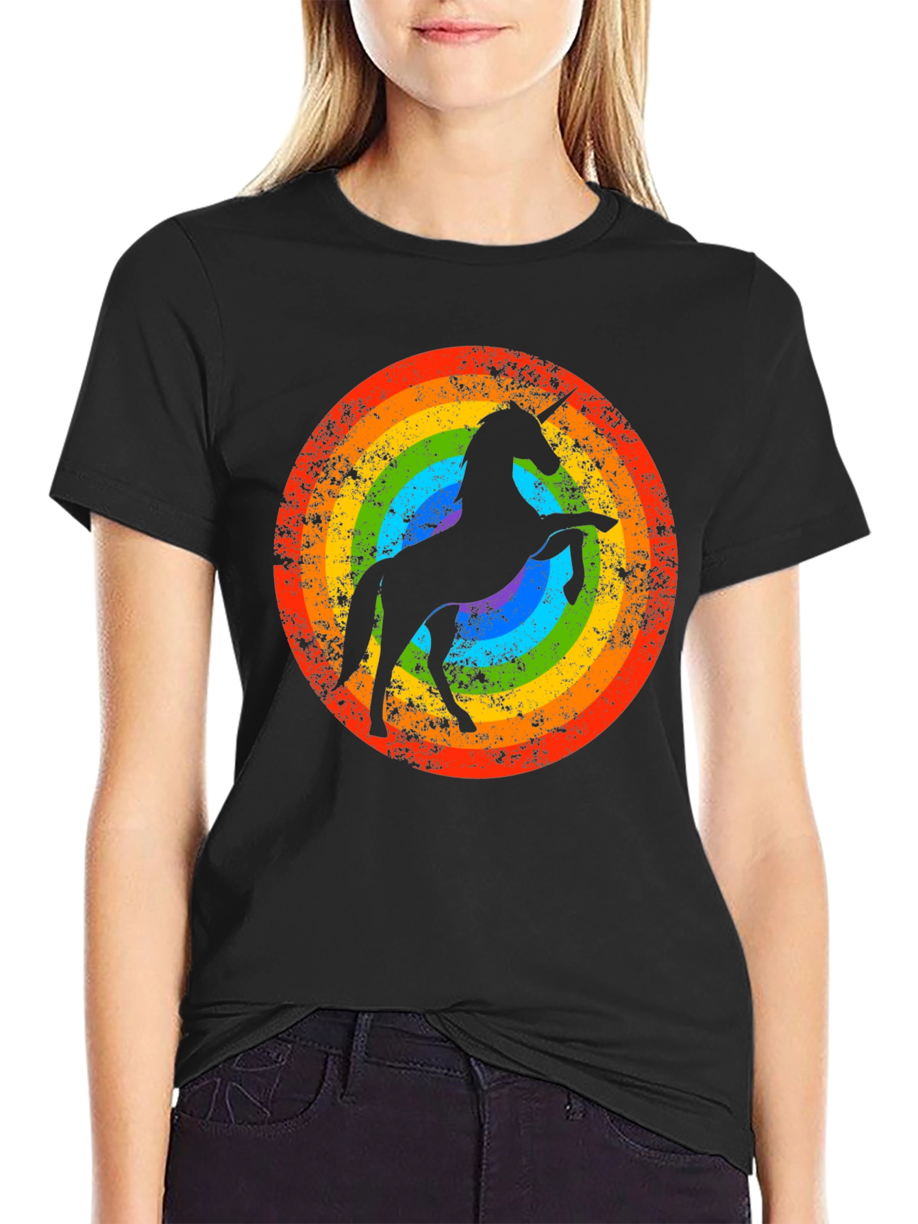 Rainbow Unicorn Graphic Tee
