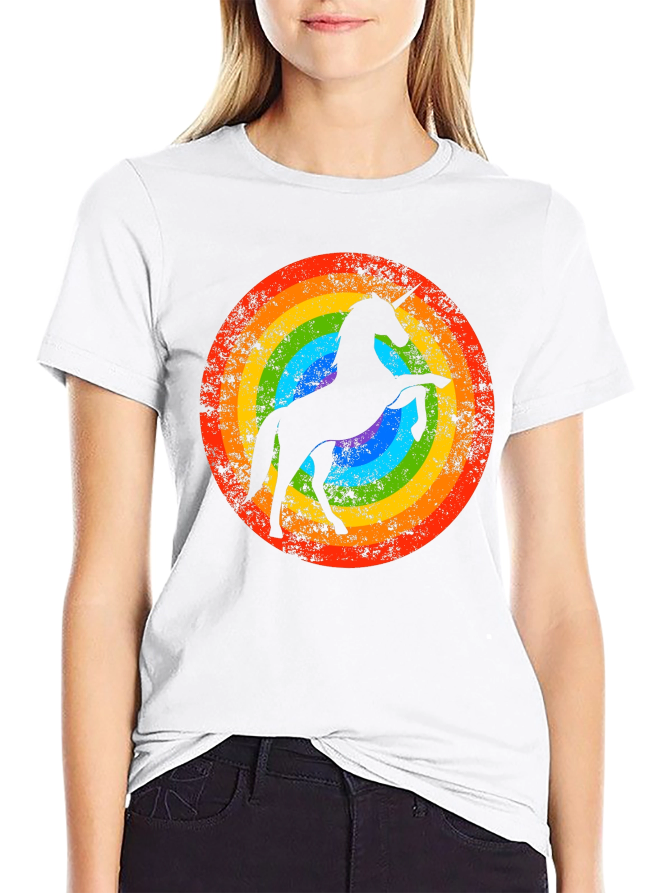Rainbow Unicorn Graphic Tee