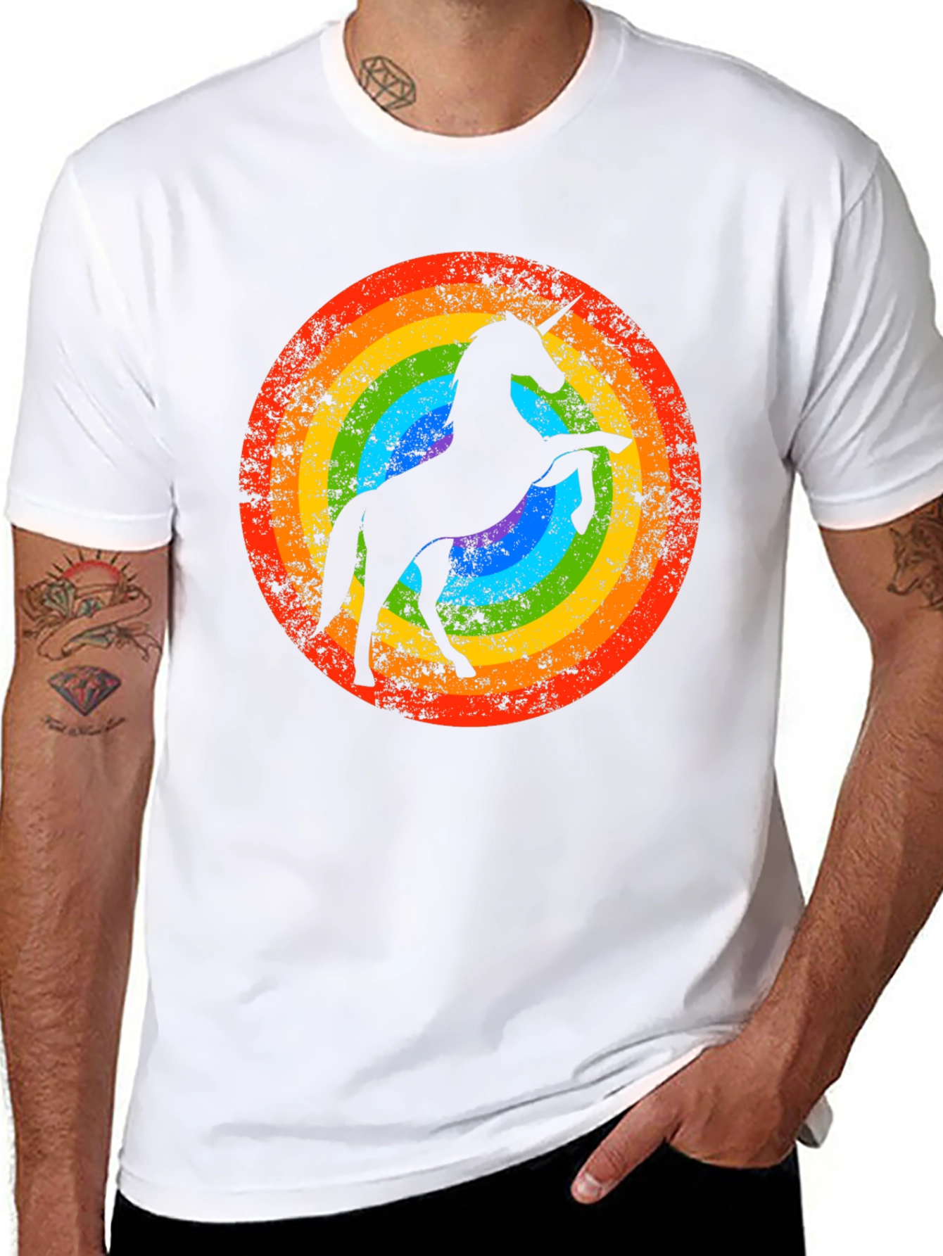 Rainbow Unicorn Graphic Tee