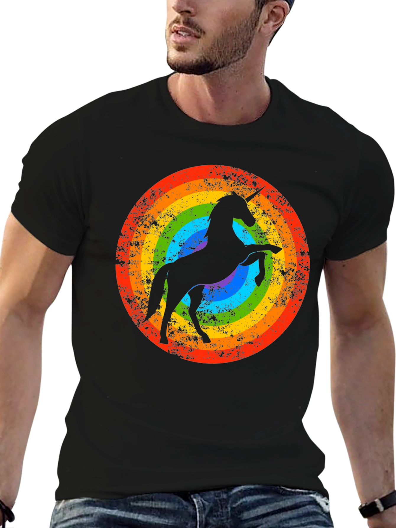 Rainbow Unicorn Graphic Tee