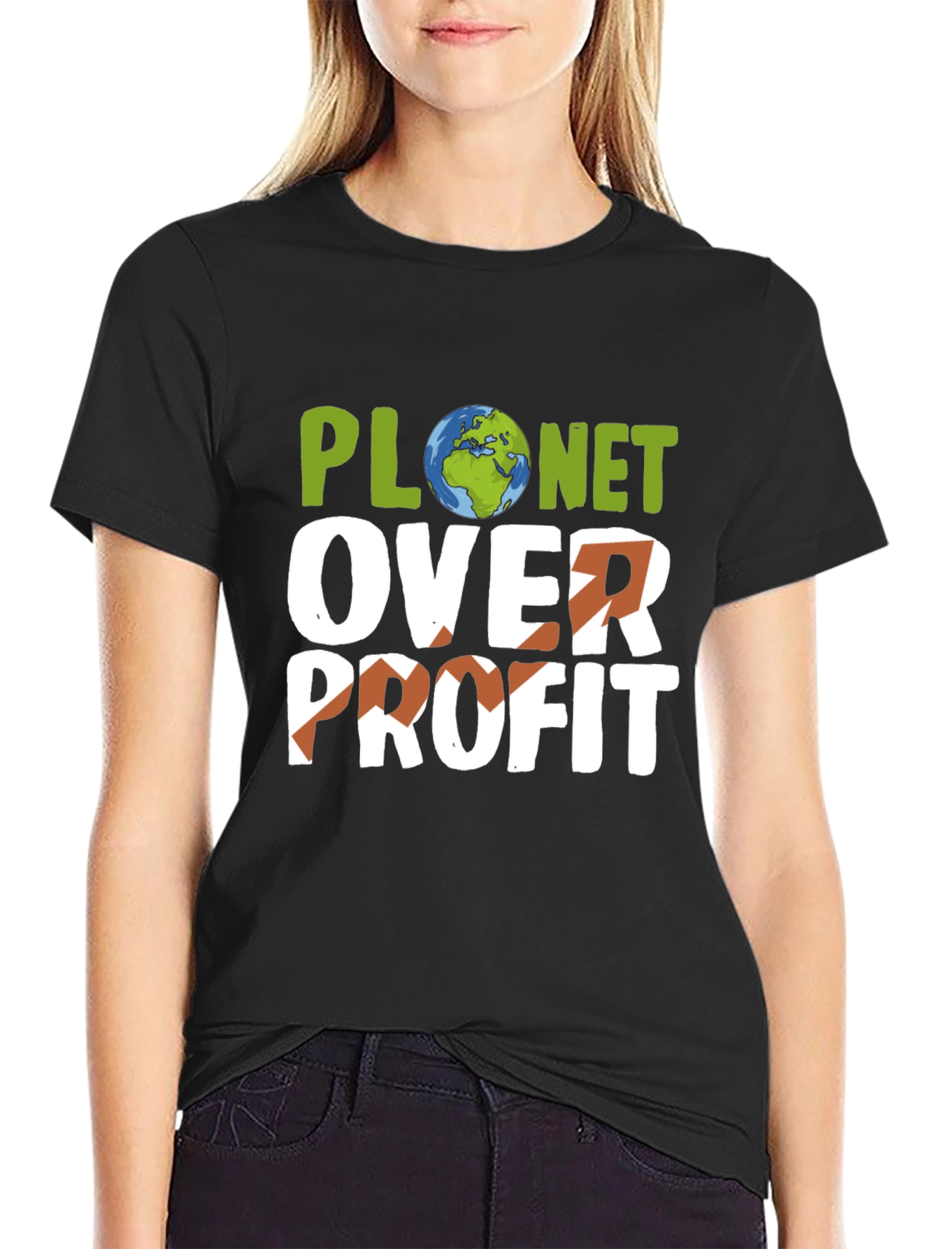 Planet Over Profit T-Shirt - Earth Day Activism Tee
