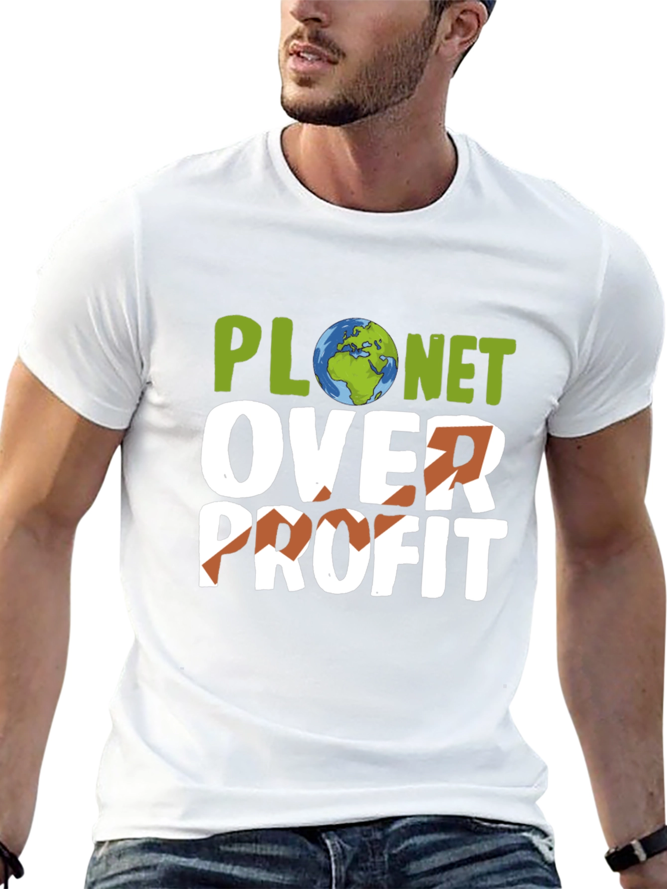 Planet Over Profit T-Shirt - Earth Day Activism Tee