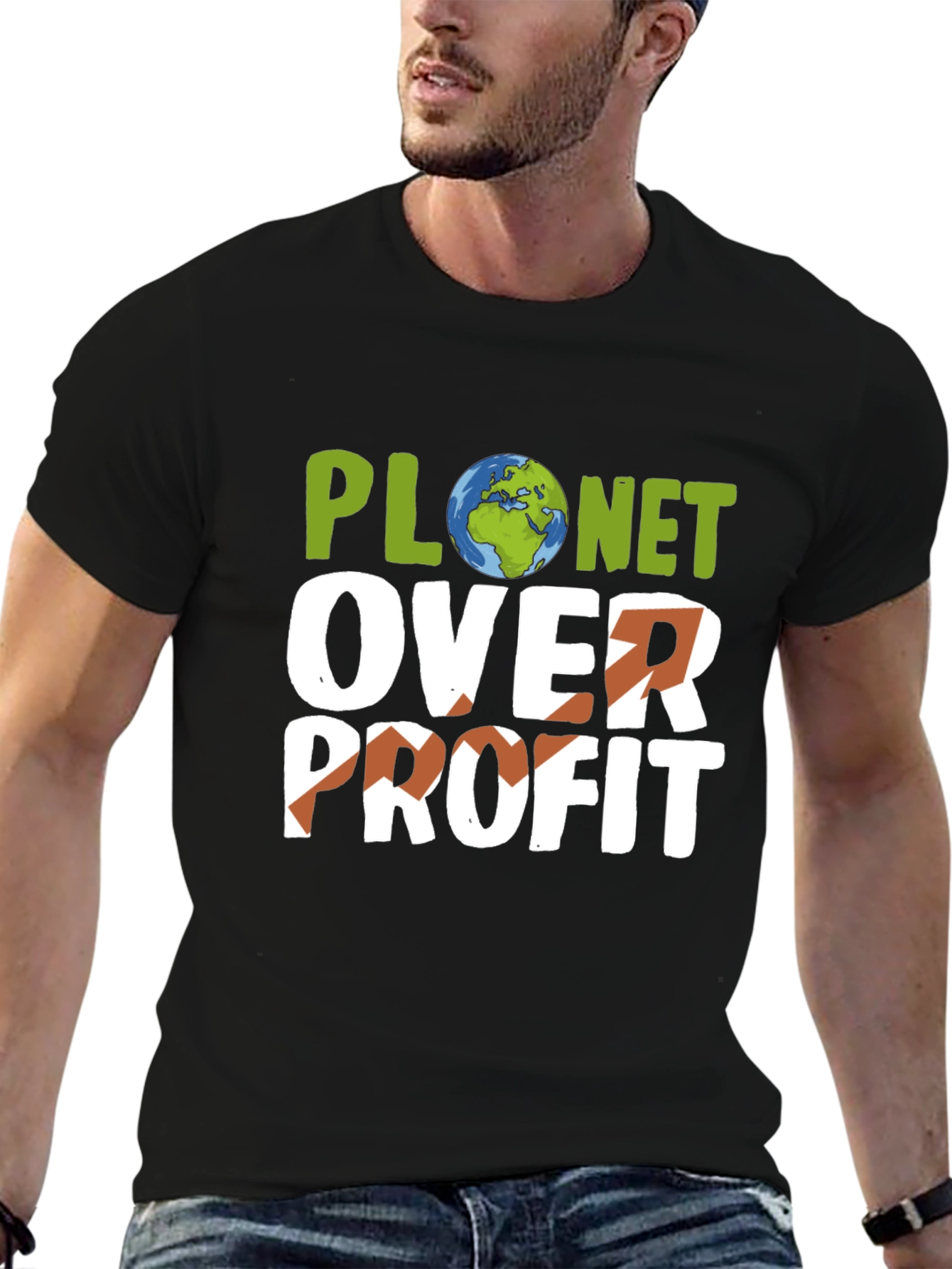 Planet Over Profit T-Shirt - Earth Day Activism Tee
