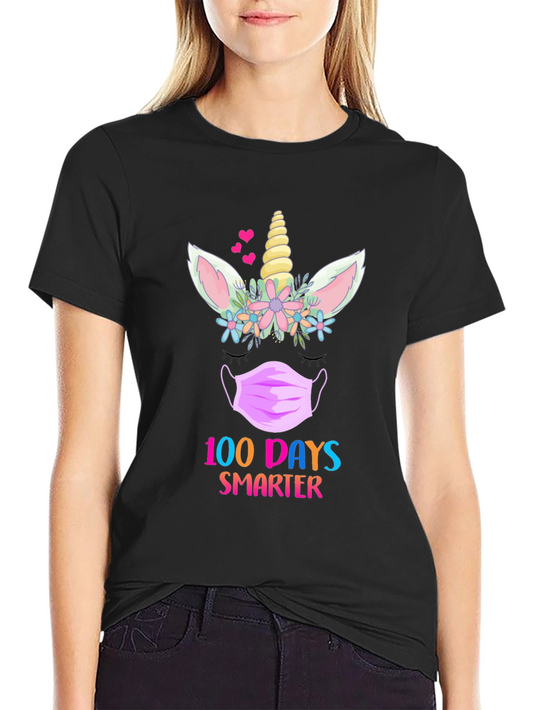 100 Days Smarter Unicorn T-Shirt