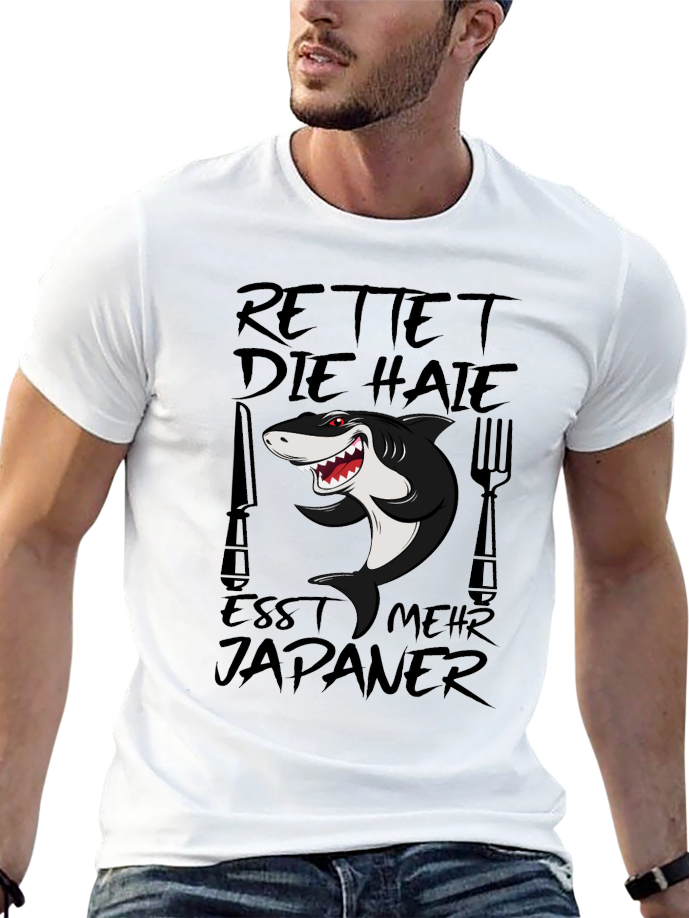 Rettet Die Haie Shark Graphic T-Shirt