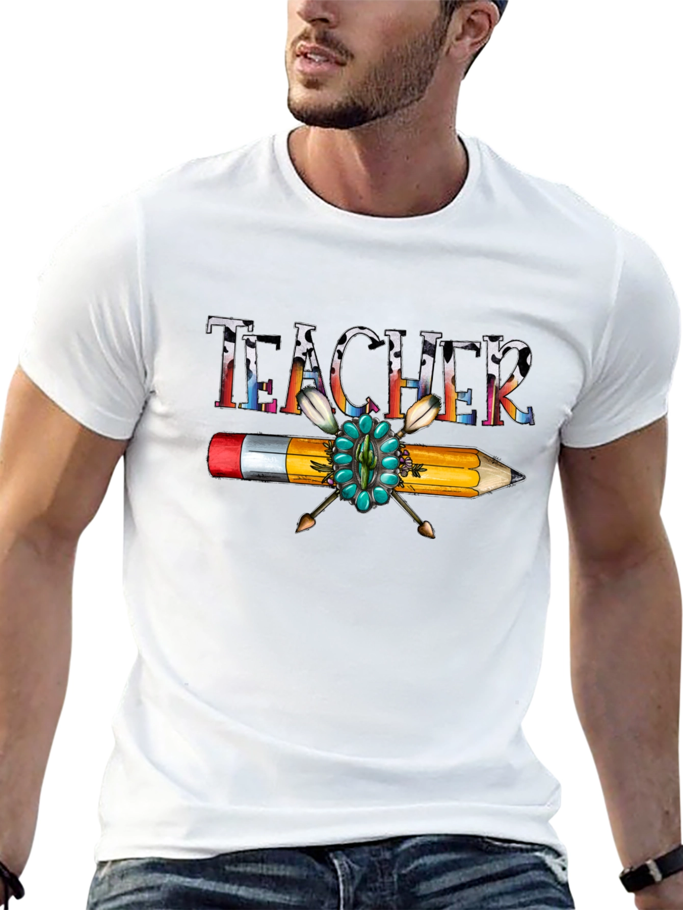 Teacher Pencil T-Shirt - Unique Design Comfortable Fit