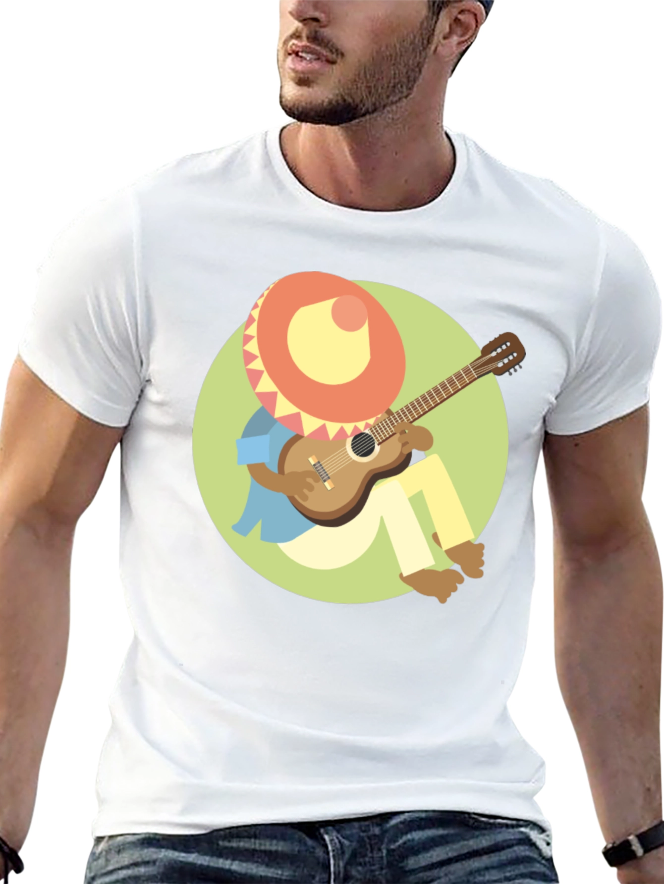 Mariachi Cartoon Graphic T-Shirt