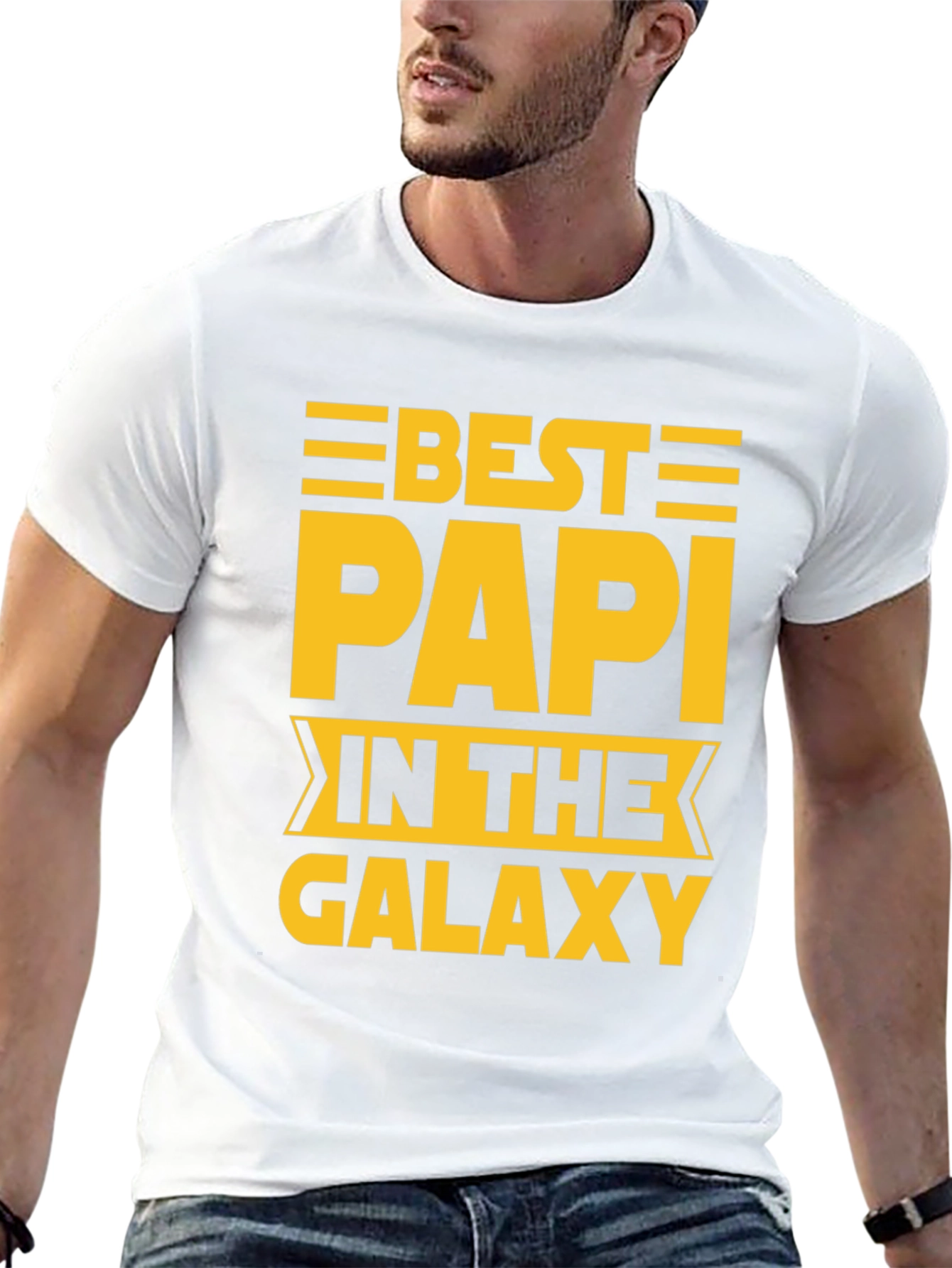 Best Papi in the Galaxy Black T-Shirt