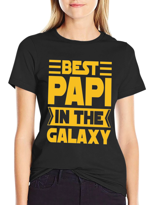Best Papi in the Galaxy Black T-Shirt
