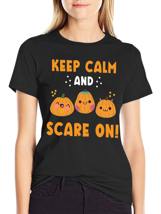 Keep Calm and Scare On Halloween T-Shirt