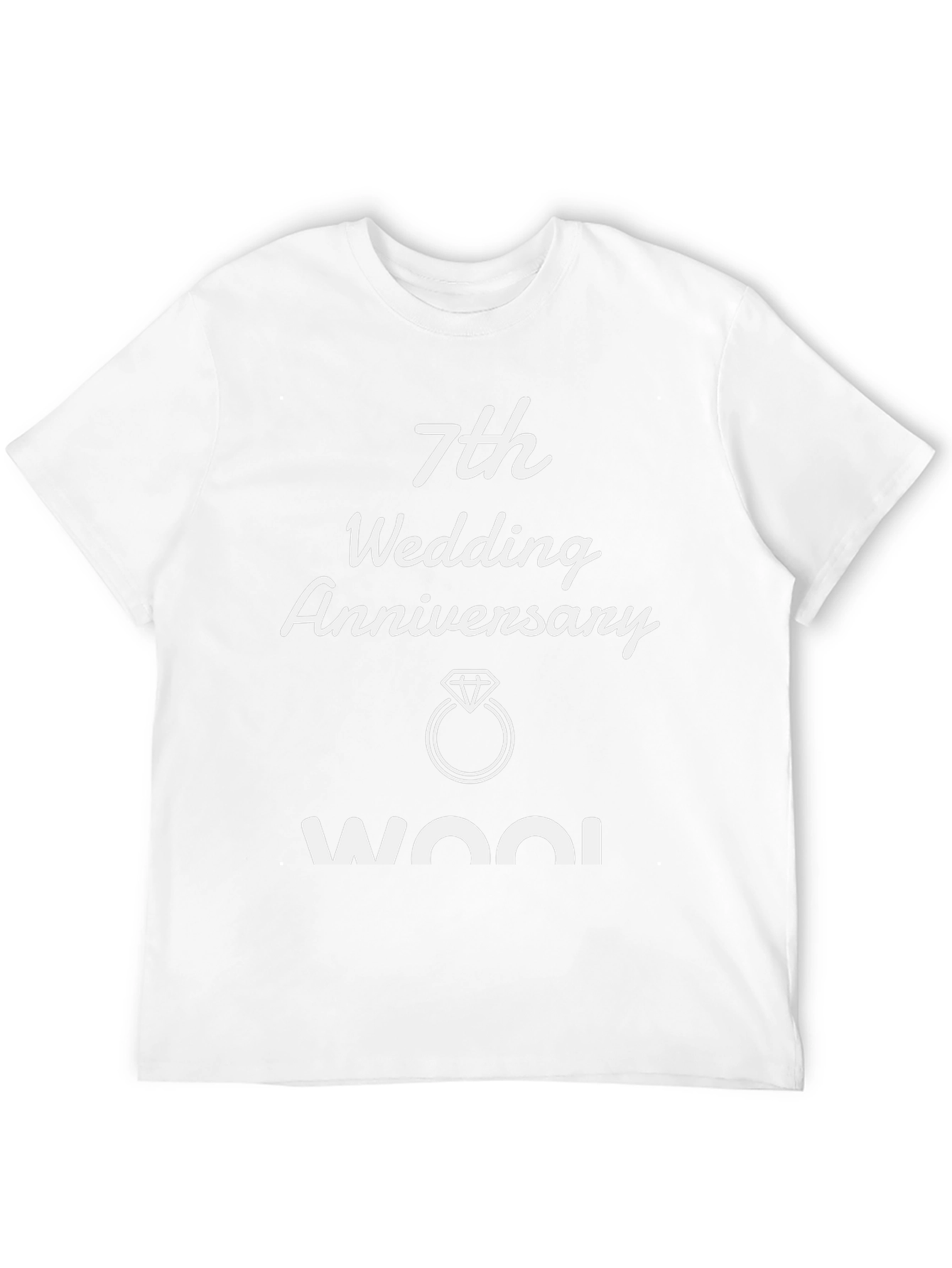 7th Anniversary Wool T-Shirt - Black