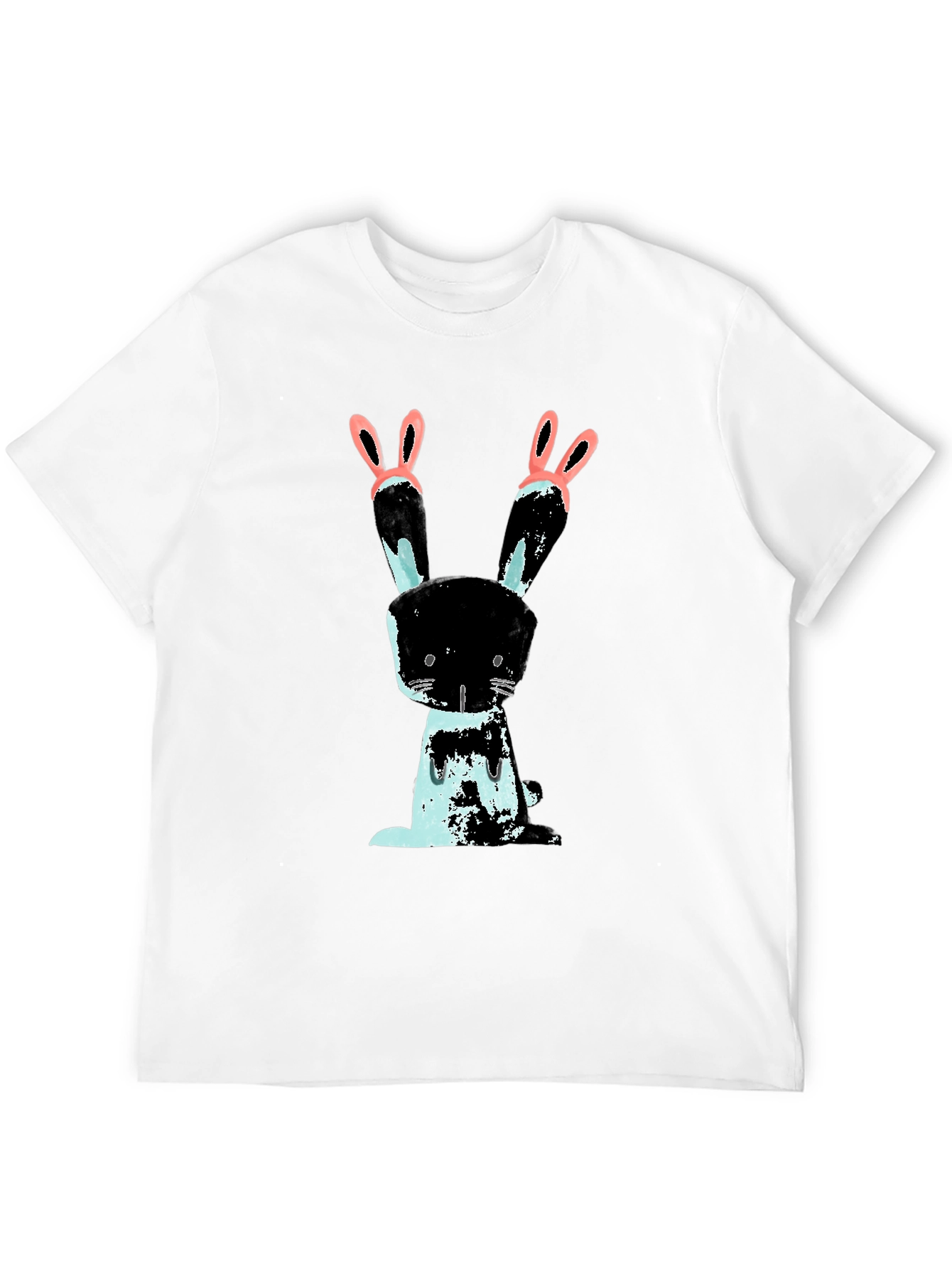 Bunny Graphic Black T-Shirt
