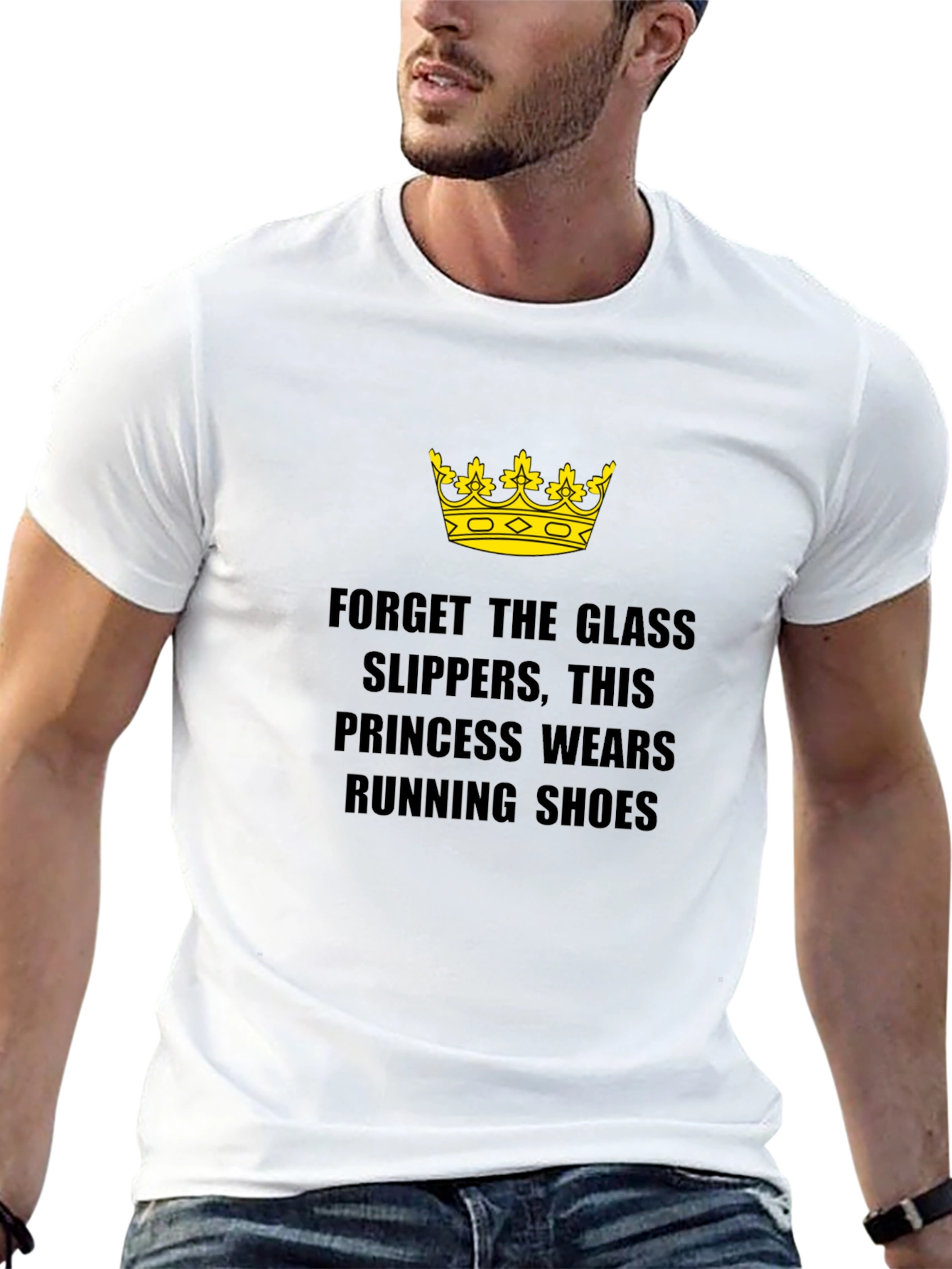 Princess Running Shoes Black T-Shirt