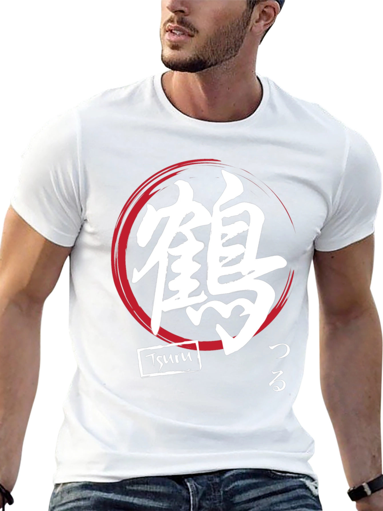 Japanese Tsuru Crane Symbol T-Shirt