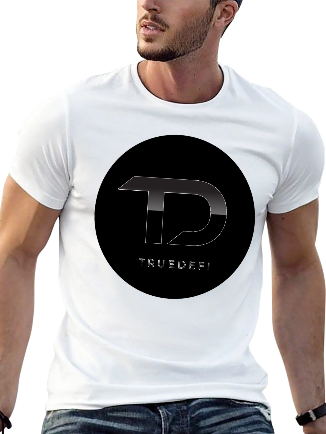 TrueDefi Black Graphic Tee