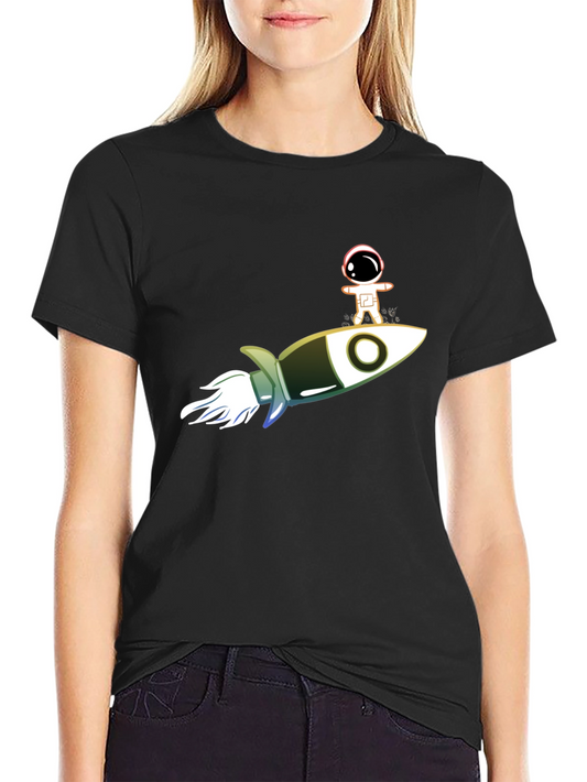Astronaut on Rocket T-Shirt - Out of This World Style