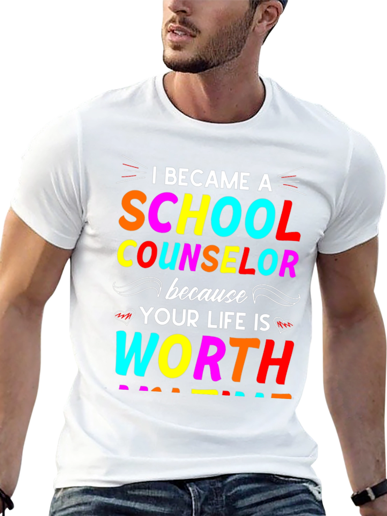 School Counselor Worth It Graphic T-Shirt