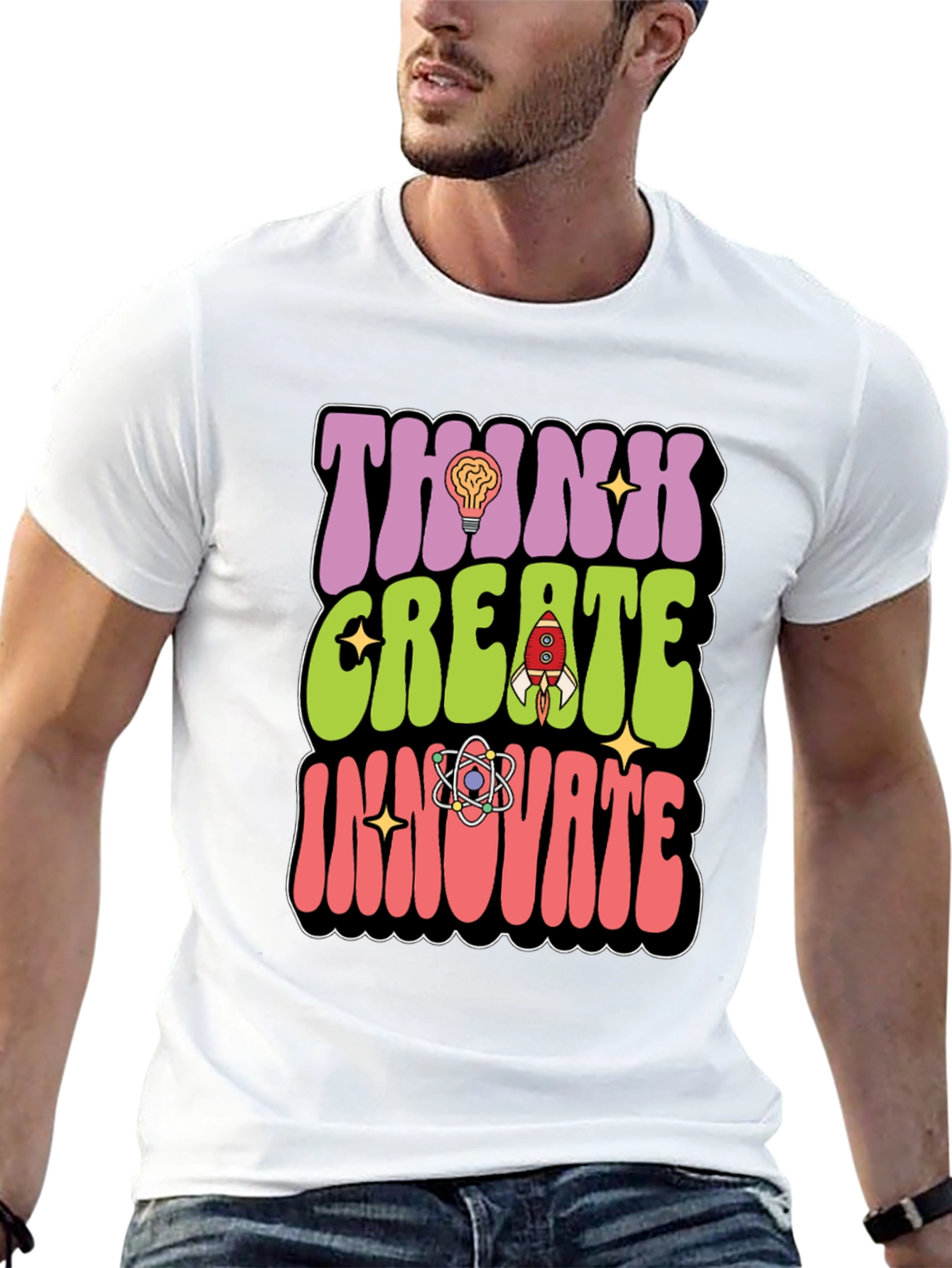 Think Create Innovate Graphic T-Shirt