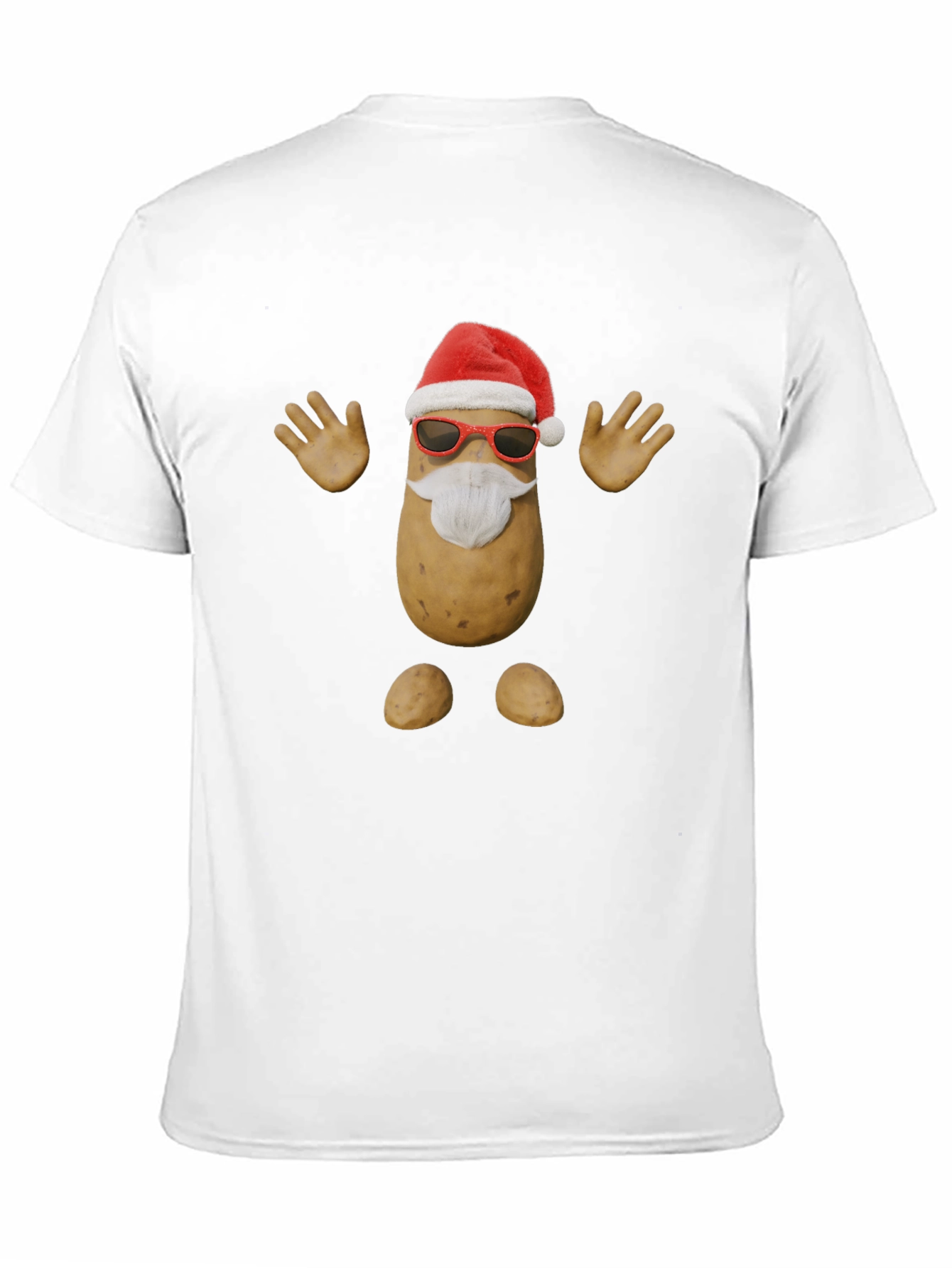 Festive Potato Santa T-Shirt - Holiday Fun