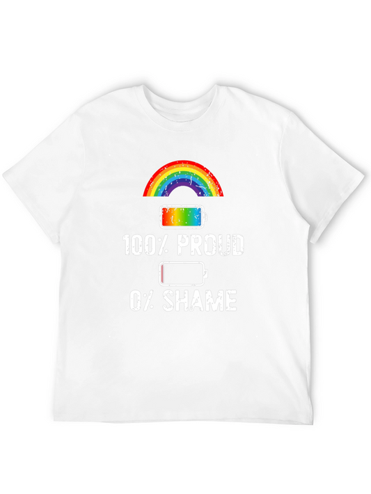 100% Proud Rainbow Pride T-Shirt