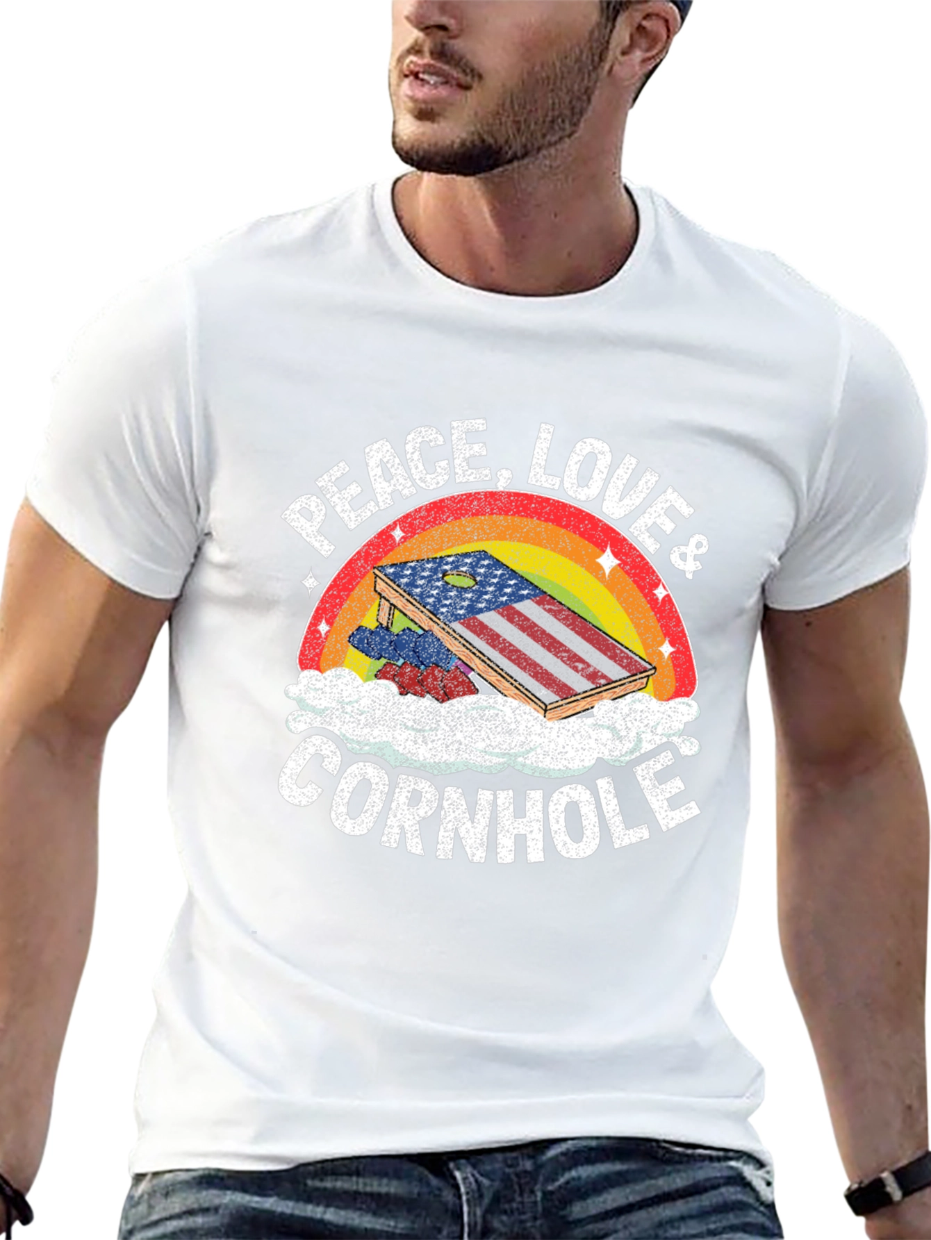 Peace Love Cornhole T-Shirt