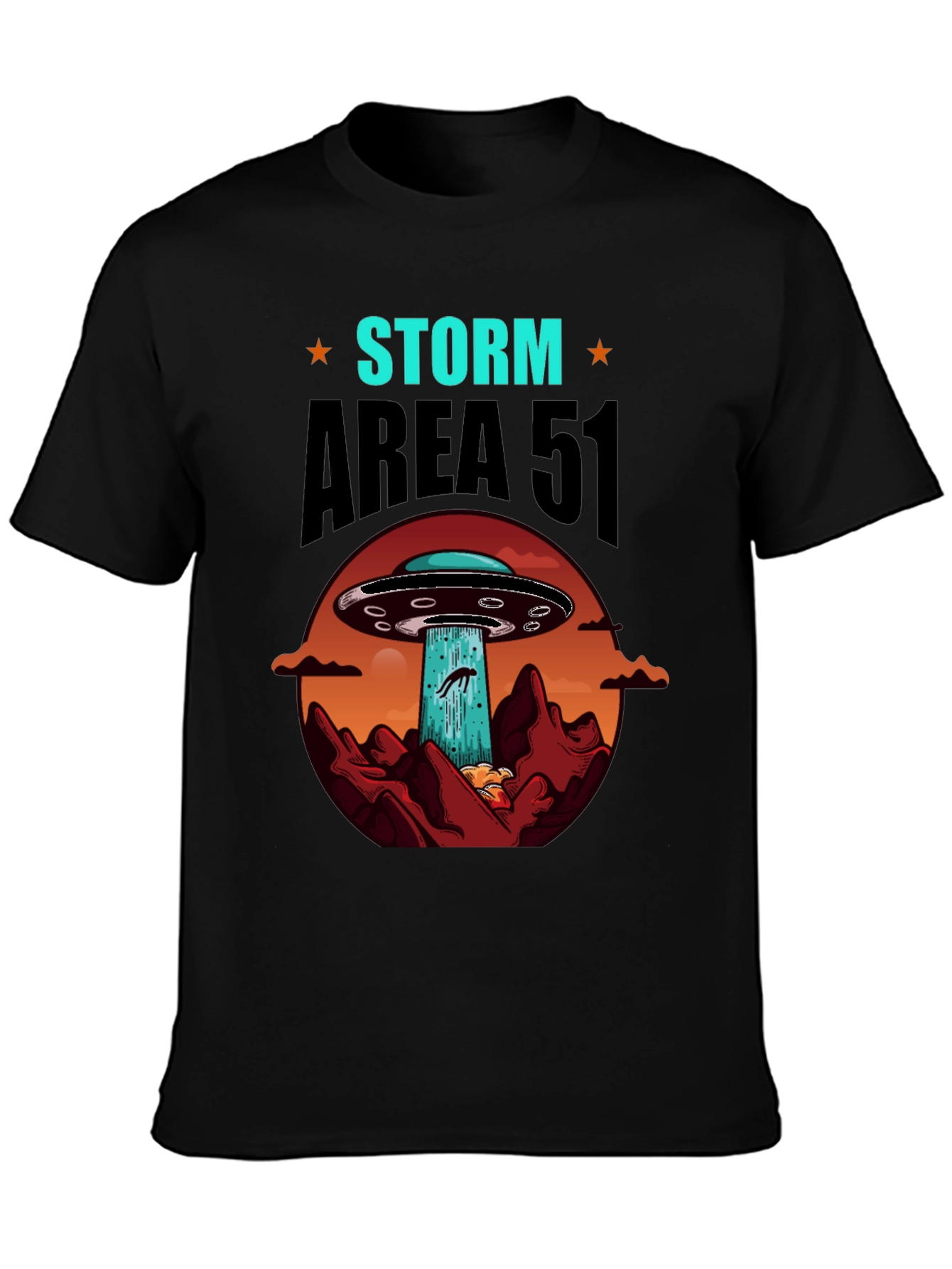 Storm Area 51 T-Shirt UFO Alien Graphic Tee