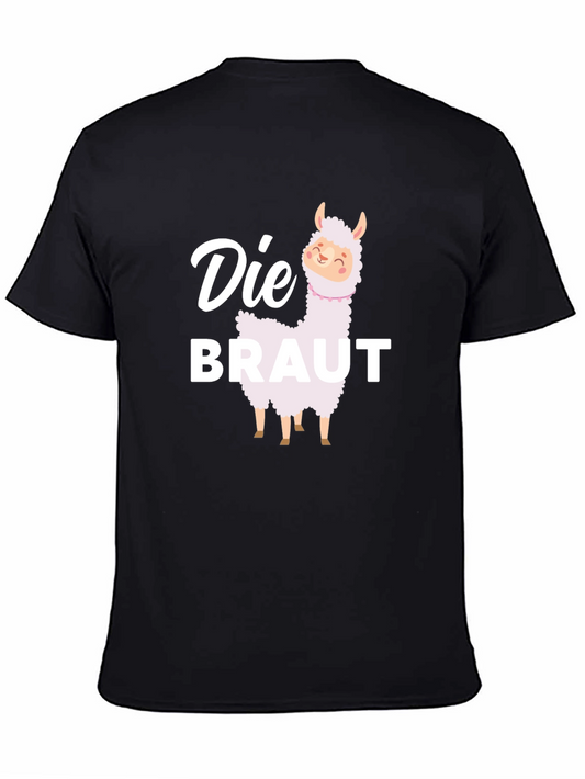 Die Braut Llama T-Shirt - Bride to Be Party Tee